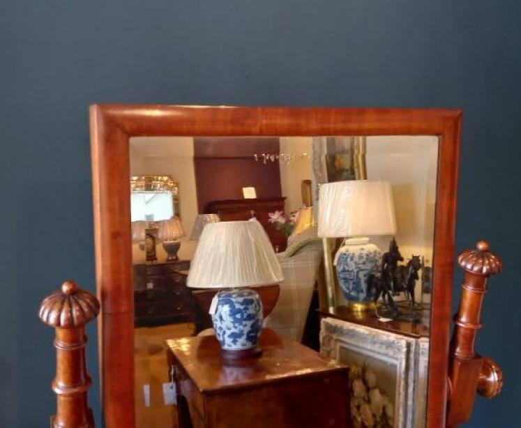 William IV Mahogany Cheval Mirror - Image 2