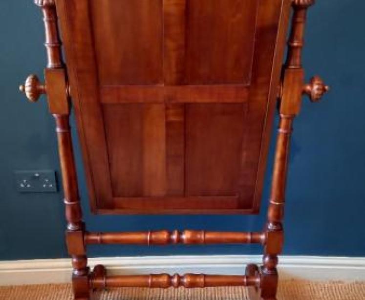 William IV Mahogany Cheval Mirror - Image 6