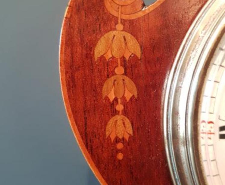 Fine Quality Edwardian Inlaid Mantel Clock - Image 3
