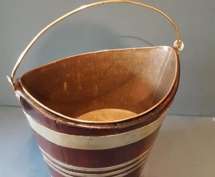 George III Mahogany Peat Bucket  - Image 5
