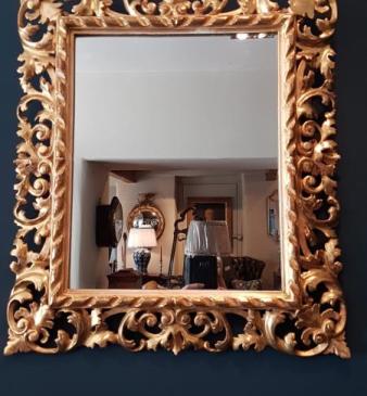 Victorian Timber Gilt Florentine Mirror 