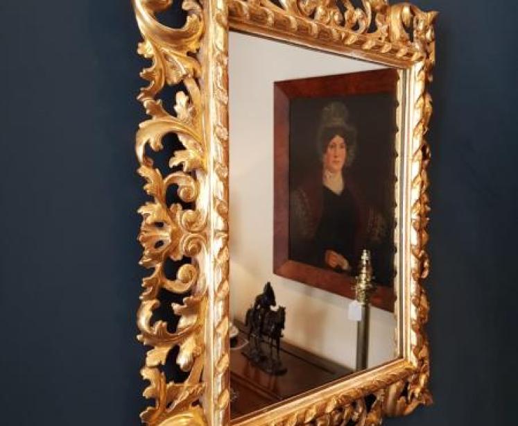 Victorian Timber Gilt Florentine Mirror  - Image 2