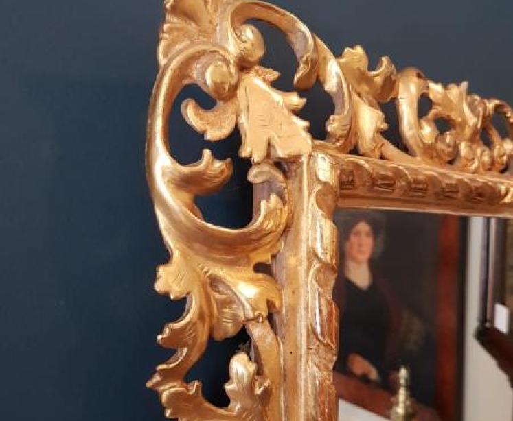 Victorian Timber Gilt Florentine Mirror  - Image 3