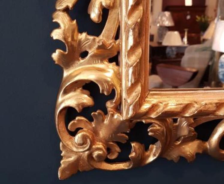 Victorian Timber Gilt Florentine Mirror  - Image 4