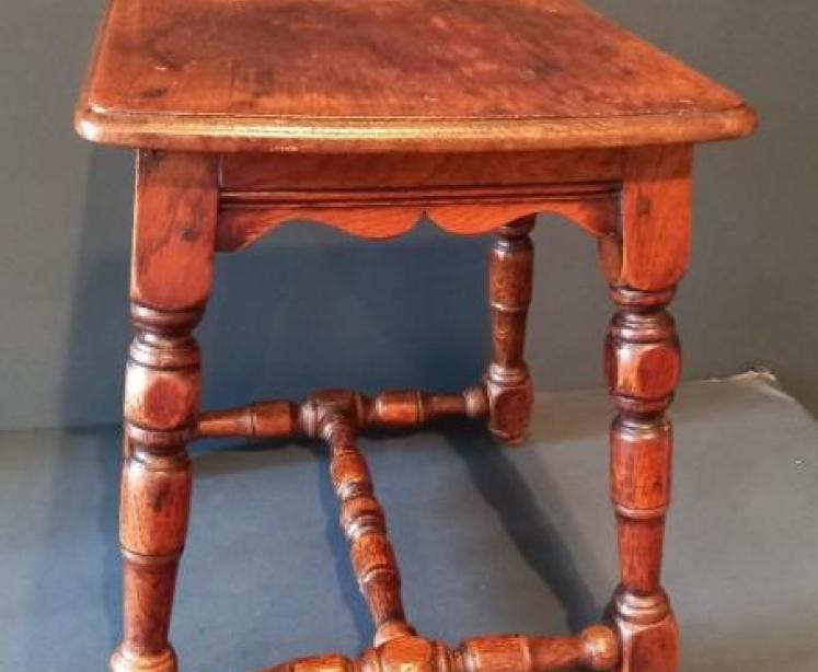 Rare Pair of George III Period Oak Joint Stools - Image 7