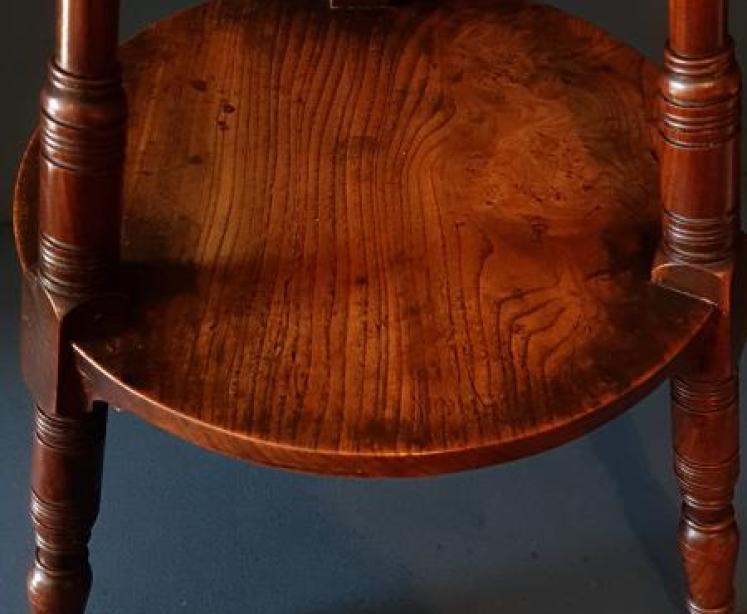 Early Victorian Elm Cricket Table - Image 2
