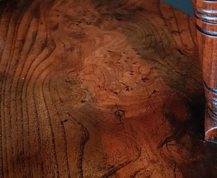 Early Victorian Elm Cricket Table - Image 7