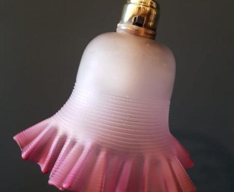 Late Victorian Silver Plated Table Lamp and Shade - Image 5