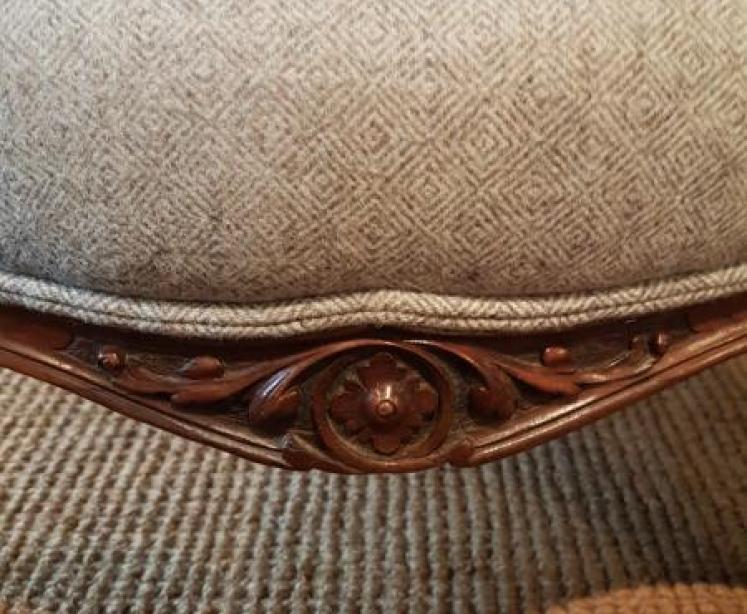 Victorian Walnut Framed Arm Chair - Image 6