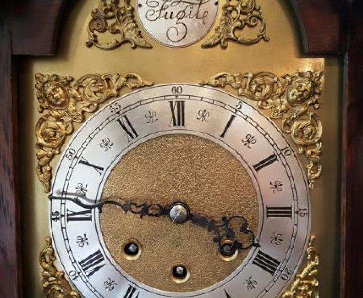 Quality Edwardian Oak Grandmother Clock - Image 2