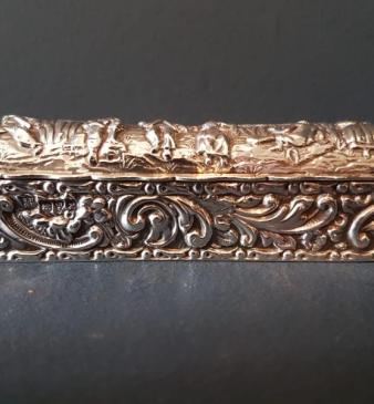 Fine Quality Embossed Silver Box