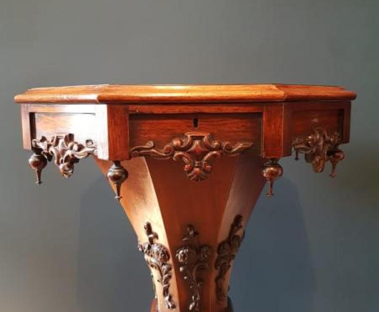 William IV Rosewood Work Table - Image 5