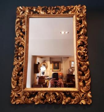 Victorian Timber Gilt Florentine Mirror 