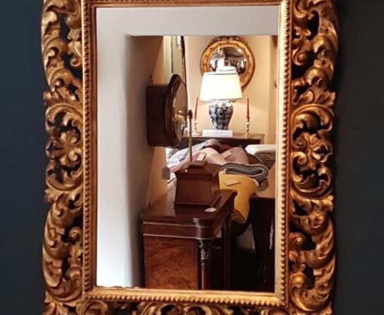 Victorian Timber Gilt Florentine Mirror  - Image 5