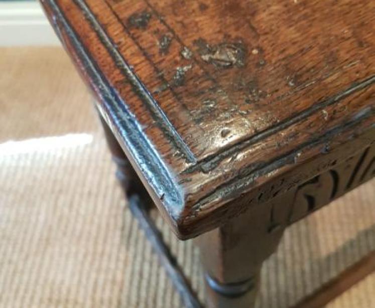 Period Oak Joint Stool - Image 2