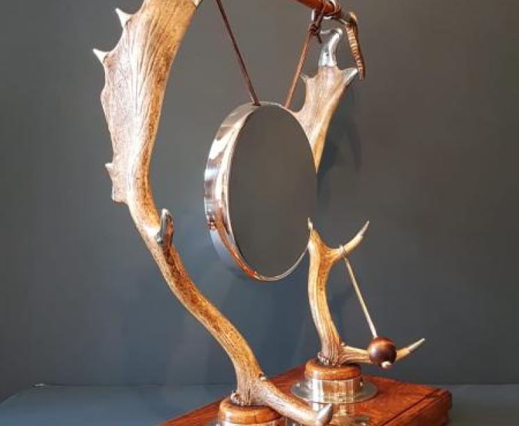 Victorian Country House Deer Antler Dinner Gong - Image 2