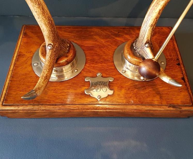 Victorian Country House Deer Antler Dinner Gong - Image 4