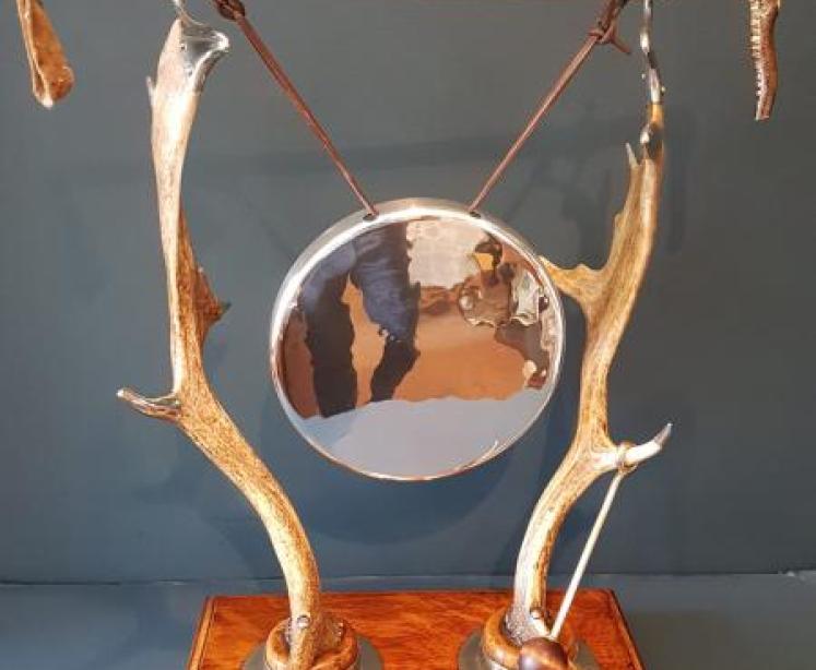 Victorian Country House Deer Antler Dinner Gong - Image 6