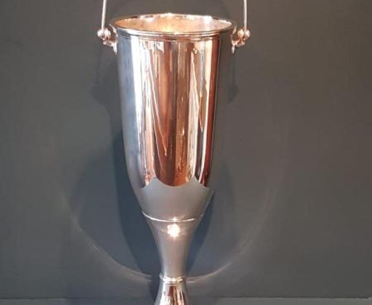 1920's Silver Plated Floor Standing Wine Cooler - Image 1