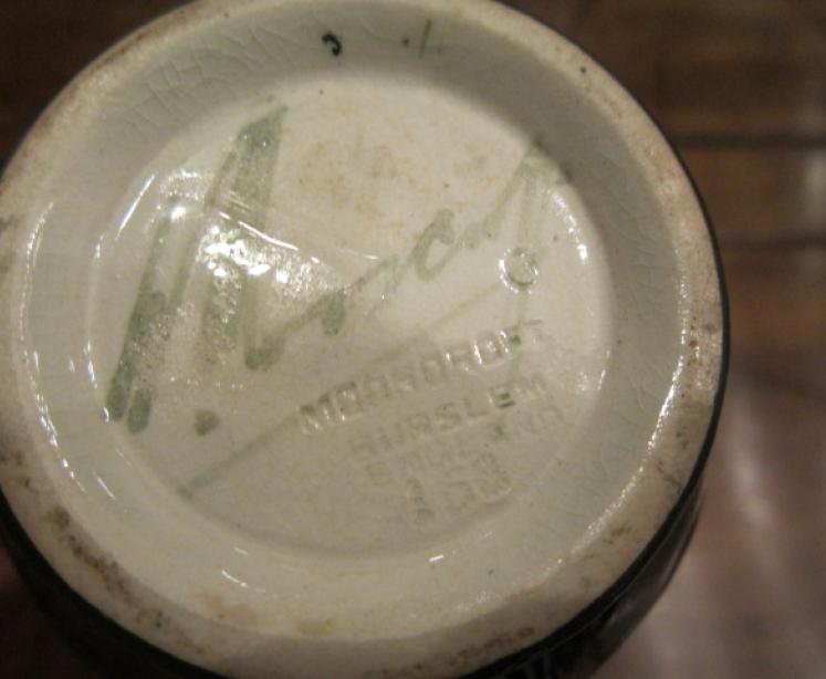 Early Moorcroft Spanish on Ochre Ground Vase - Image 5