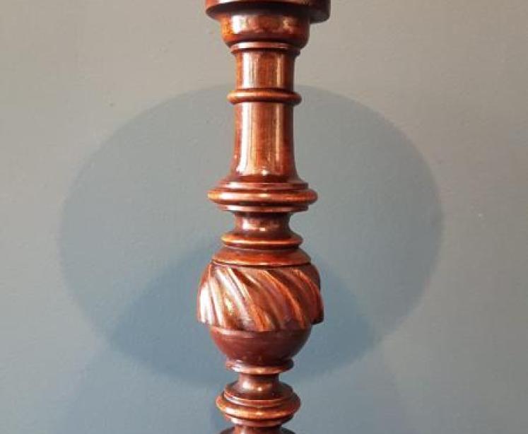 Matching Pair of Edwardian Mahogany Wine Tables - Image 3