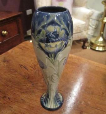 Art Nouveau Moorcroft Tulip on Celadon Liberty's Vase