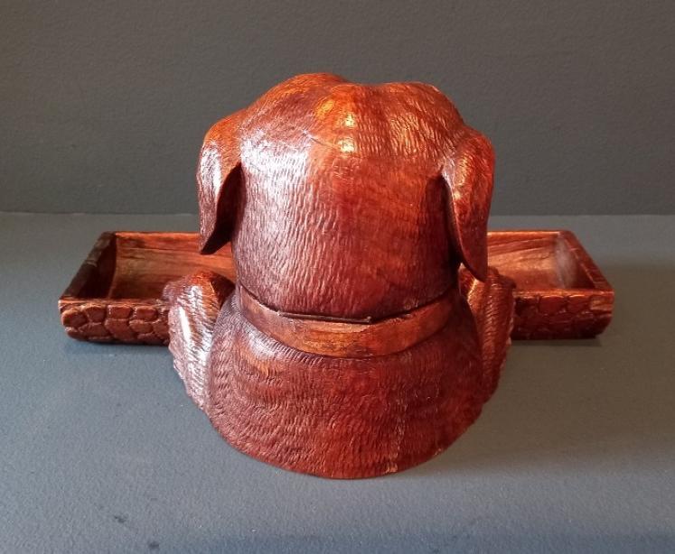Rare 19th Century Black Forest Dog Inkwell  - Image 6