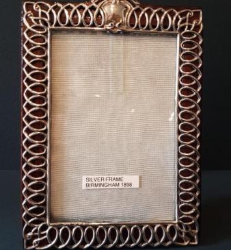 Superb Victorian Silver Wire Work Photo Frame