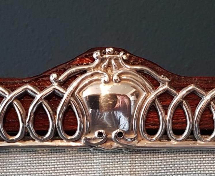Superb Victorian Silver Wire Work Photo Frame - Image 6