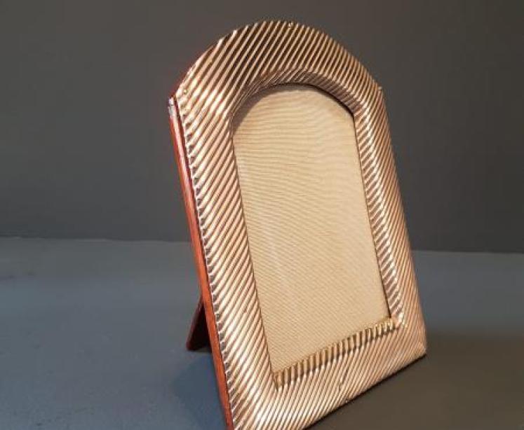 Victorian Reeded Silver Photo Frame - Image 4