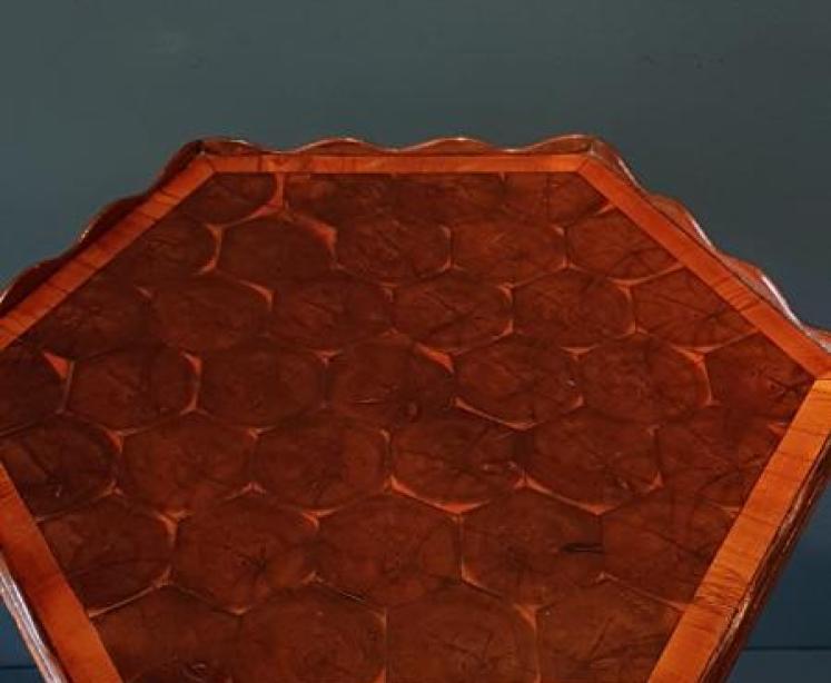 Oyster Walnut Occasional Table By Charles Tozer - Image 4