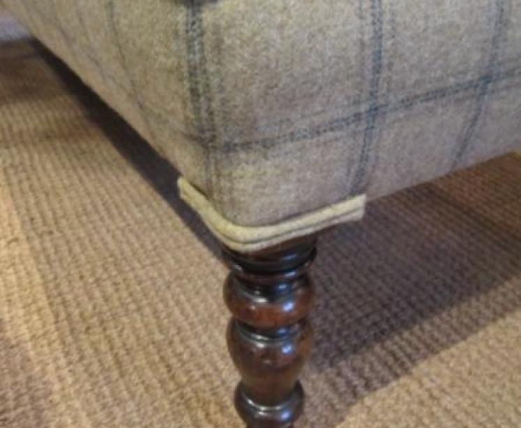 Large Mid Victorian Upholstered Oblong Stool - Image 2