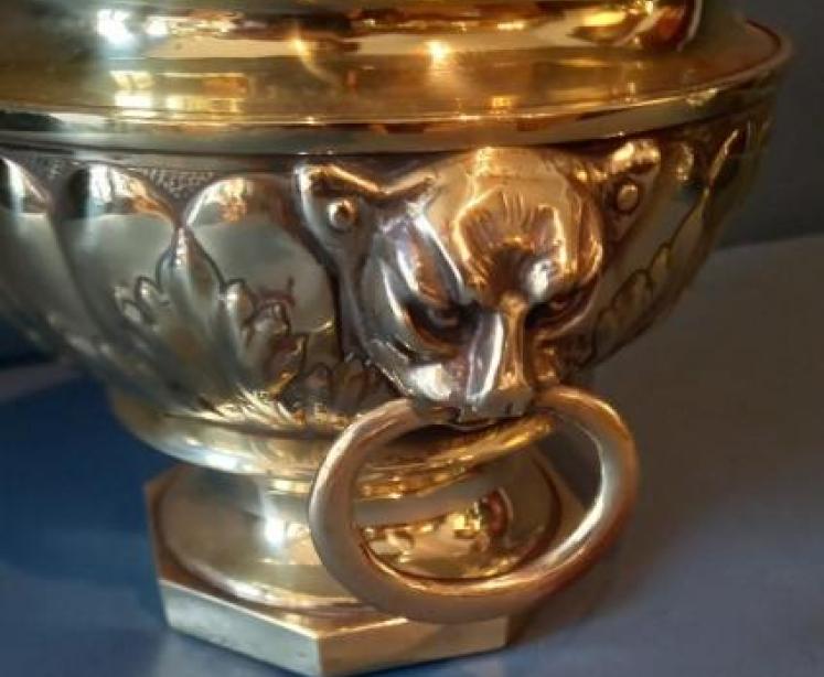 Superb Pair of Early Victorian Brass Jardinieres - Image 3