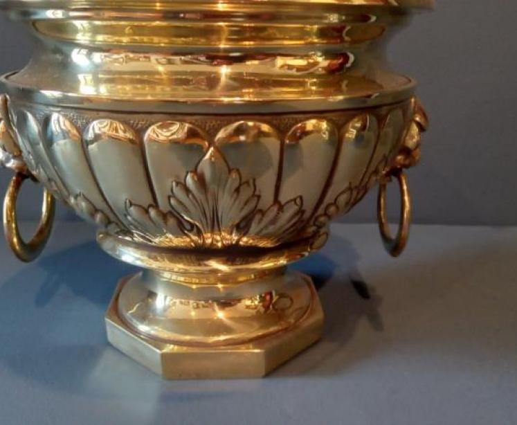 Superb Pair of Early Victorian Brass Jardinieres - Image 4