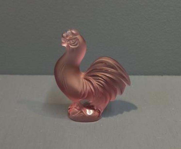 Lalique Lilac Opalescent Cockerel - Image 6