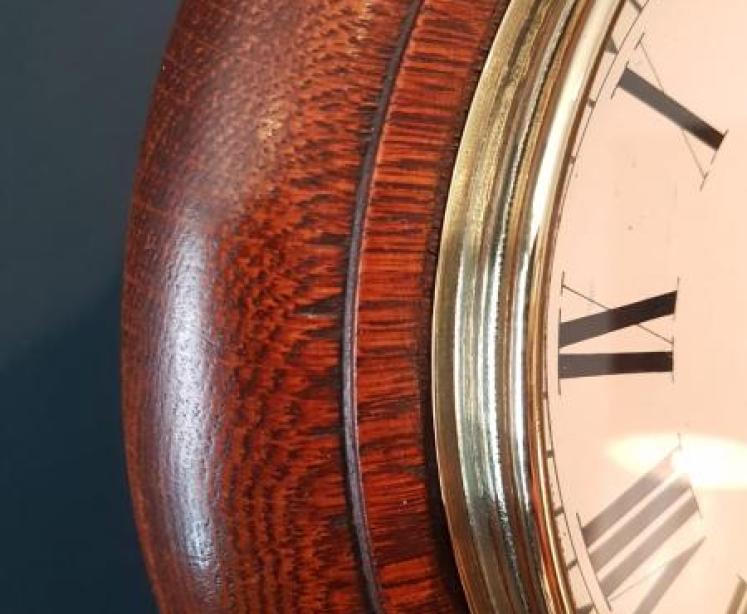 Victorian Oak Cased 8" Dial Clock - Image 3