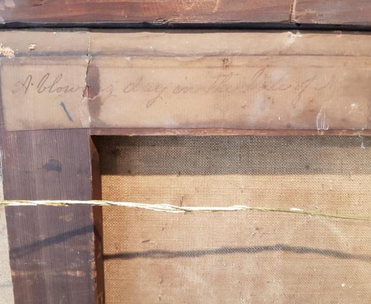 Fine Oil on Canvas by Alfred Vickers 'A Blowy Day on the Isle of Man'  - Image 3