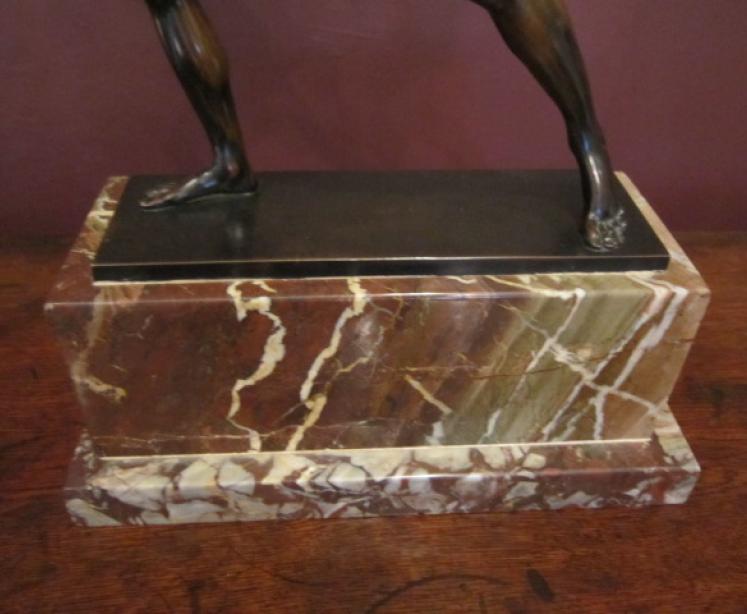 Impressive Art Deco Roman Olympian Bronze Figure - Image 2