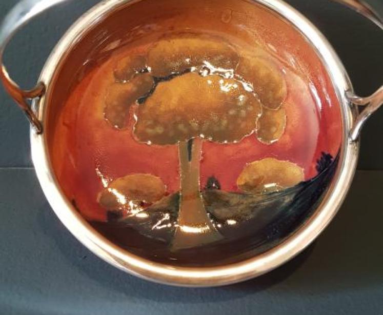 Moorcroft Eventide Silver Handle Dish - Image 3