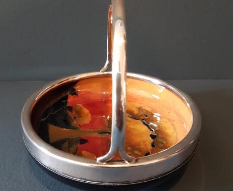 Moorcroft Eventide Silver Handle Dish - Image 6