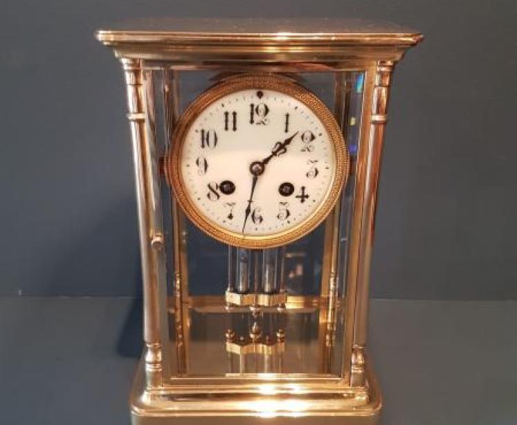 Victorian Four Glass Clock - Image 1