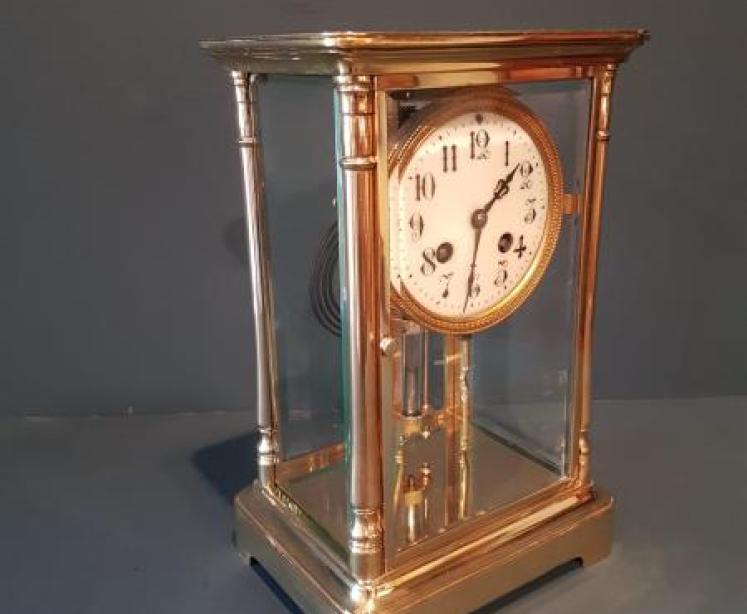 Victorian Four Glass Clock - Image 4