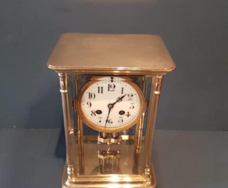 Victorian Four Glass Clock - Image 5