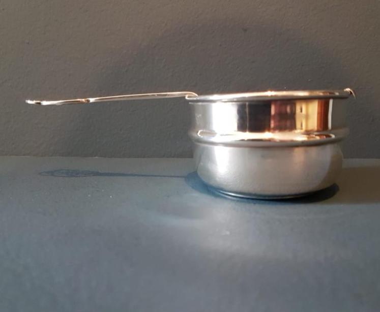 Silver Tea Strainer and Saucer - Image 7