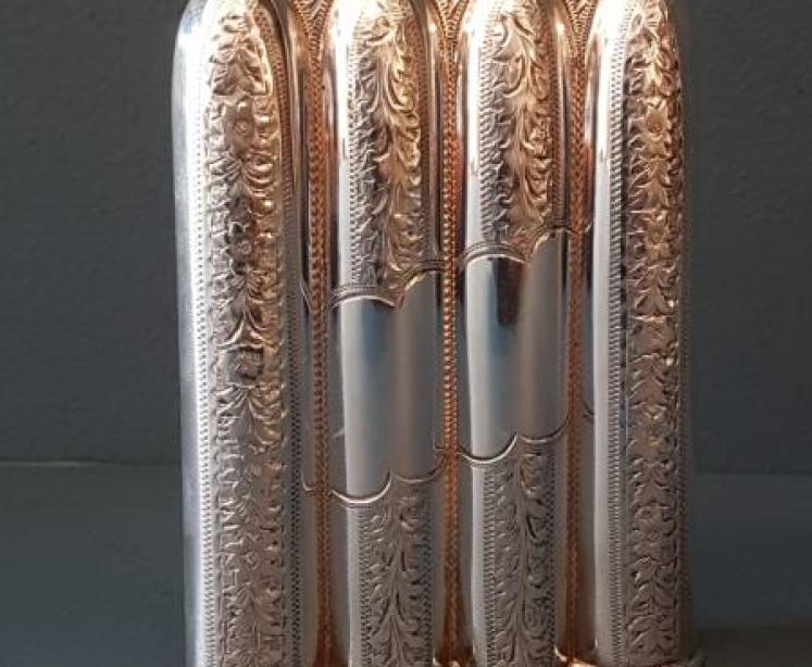 Unusual Victorian Silver Cigar Holder - Image 1