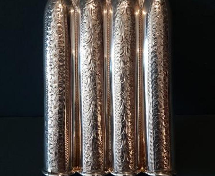 Unusual Victorian Silver Cigar Holder - Image 7