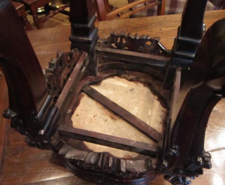 19th Century Carved Walnut Jardiniere Stand - Image 5