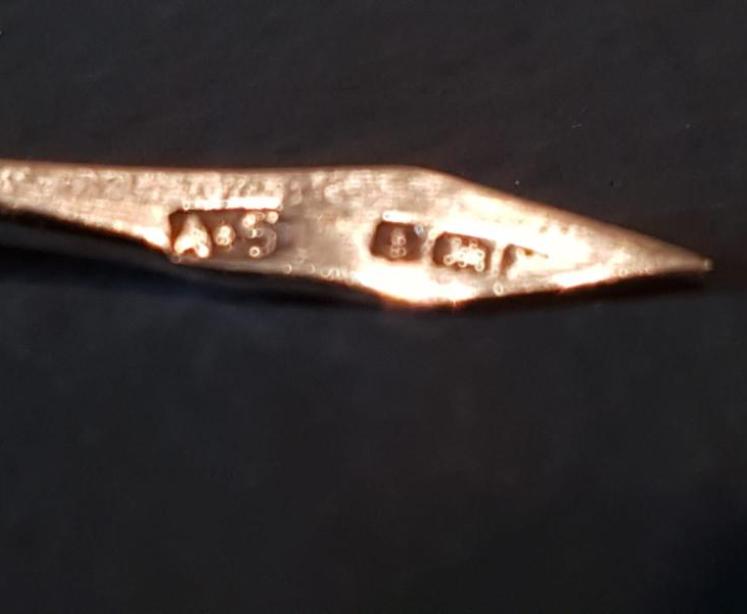 George V Set of 12 Solid Silver Olive Sticks  - Image 2