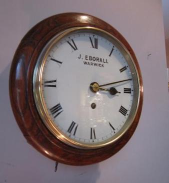 Top Quality 19th Century Polished Oak 8" Wallclock