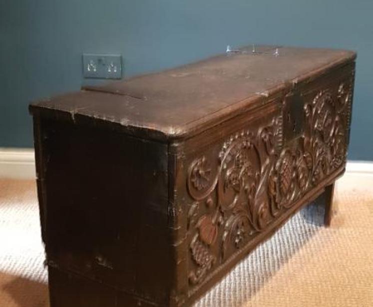 Outstanding Elizabethan Trough Of Bowland Coffer - Image 2